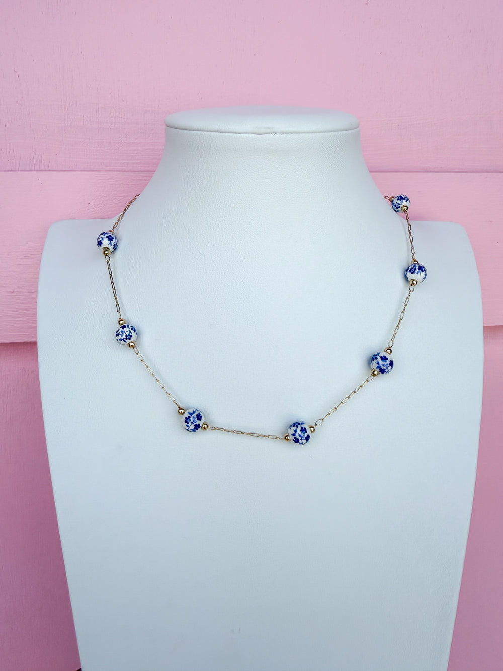 Chinoiserie Charm Beaded Necklace