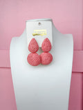 Raffia Wonders Earring - Light Pink