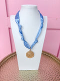 gold coin scarf necklace adjustable jewelry womens boutique jincy's