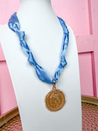 gold coin scarf necklace adjustable jewelry womens boutique jincy's