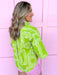 green white design vneck collared dolman sleeves womens boutique jincy's 
