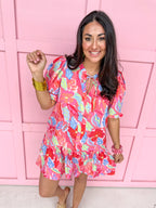 Mary Square | Natalia Dress - Pink Fiji Breeze