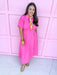 pinks striped front full button pleated pockets collared womens boutique jincy's 