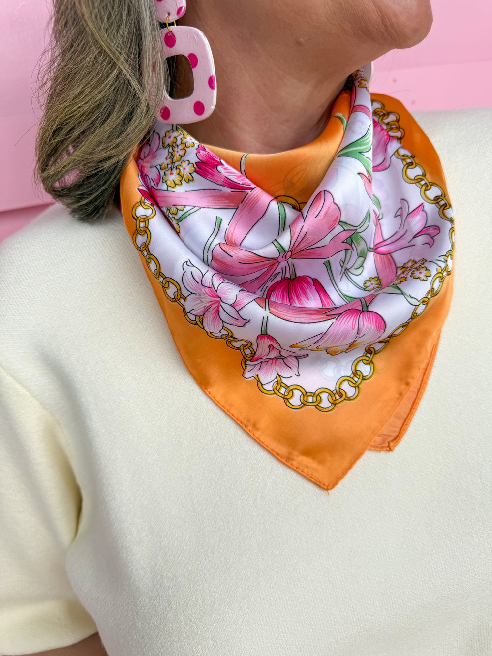 Flora Links Scarf - Orange