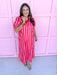 mini ruffle collar mini puff sleeves front buttons short sleeves maxi length womens boutique jincy's 