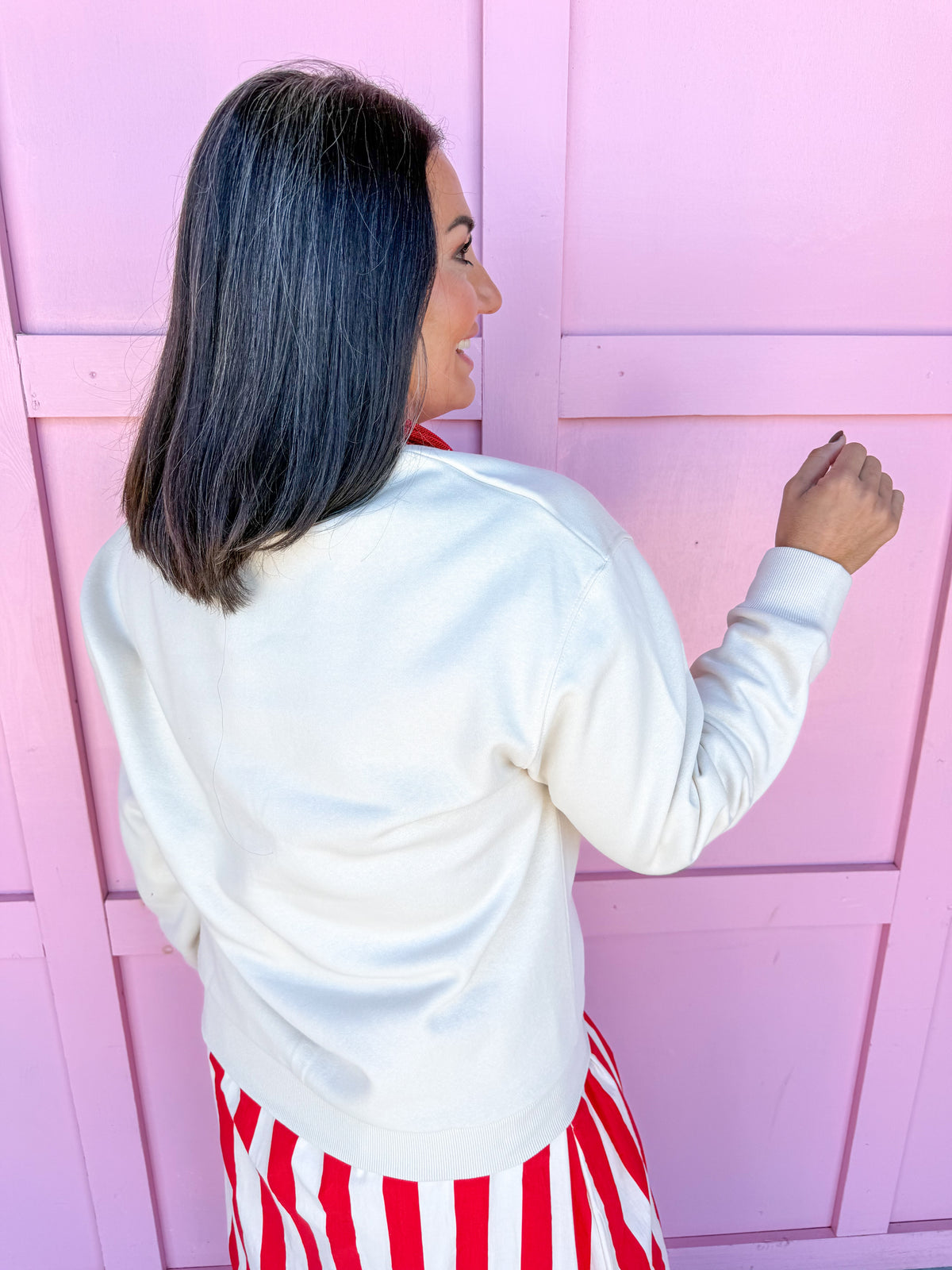 Merry Ornament Sweatshirt - Oatmeal