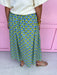 green blue floral skirt pockets lined womens boutique jincy's 