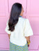 ribbed crew neckline off white ivory short sleeve lightweight womens boutique jincy's