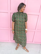 Ever After Floral Dress - Green