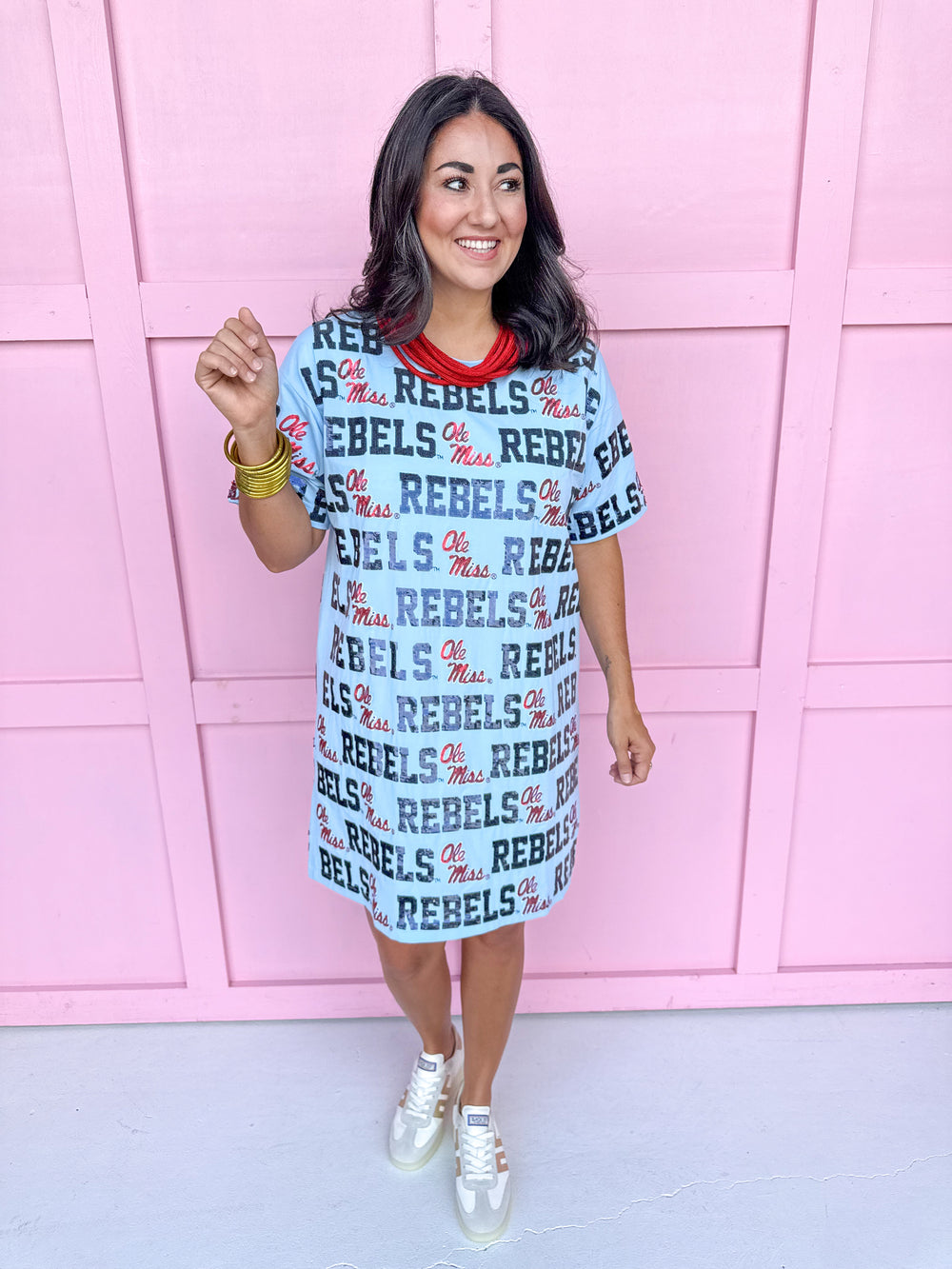 Stewart Simmons | Sequin Repeat T-Shirt Dress - Ole Miss®