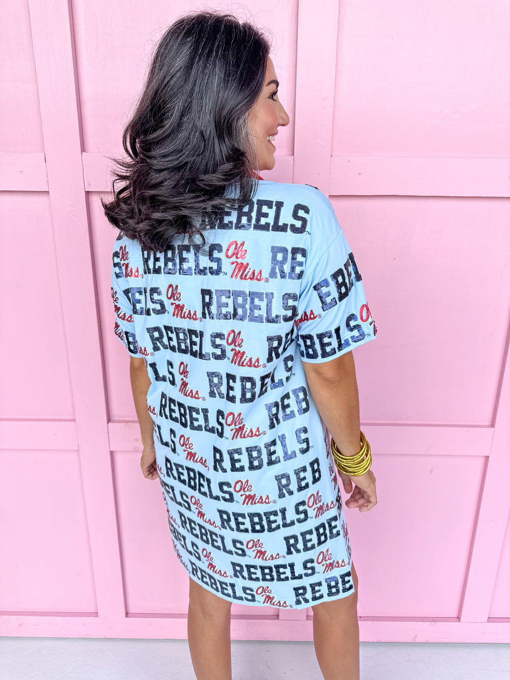 Stewart Simmons | Sequin Repeat T-Shirt Dress - Ole Miss®