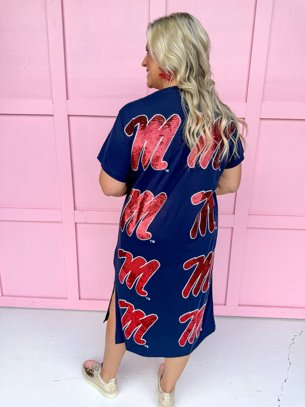 QUEEN OF SPARKLES | Ole Miss® Midi Tee Dress