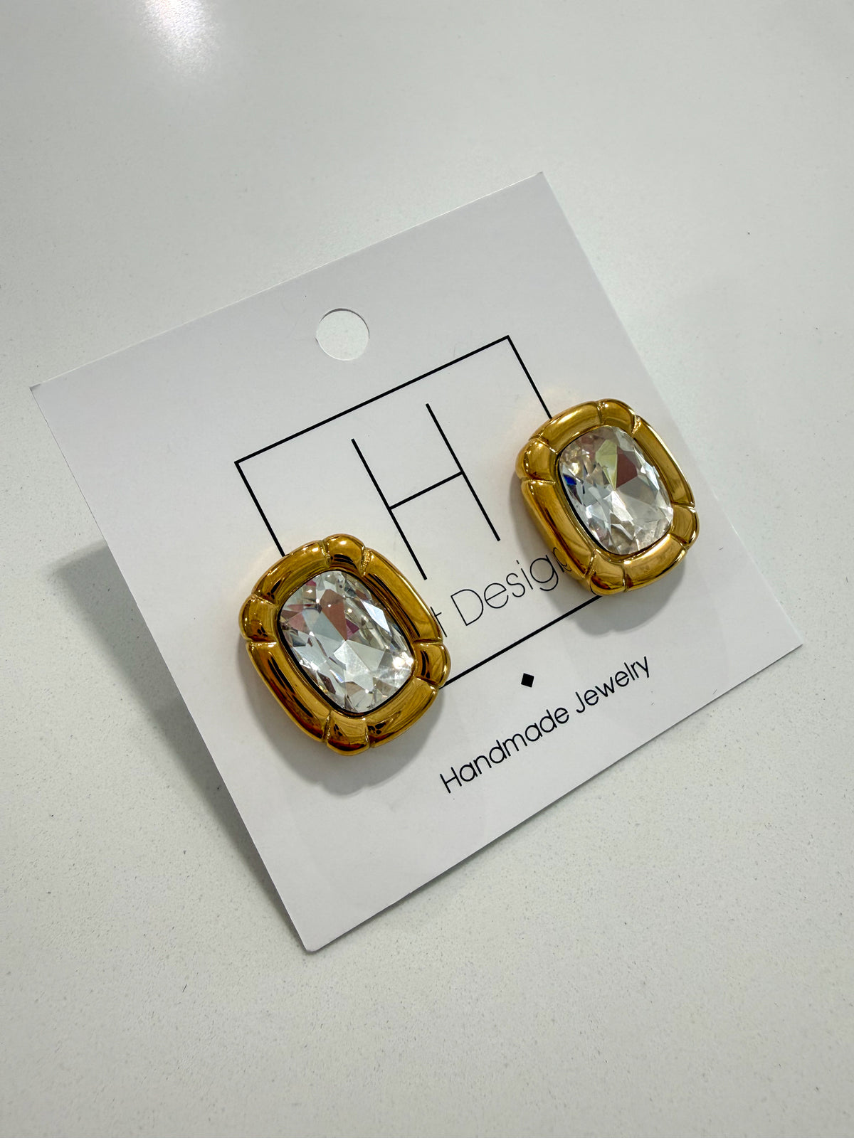 Hart Designs | Gold Cubic Zirconia Earrings
