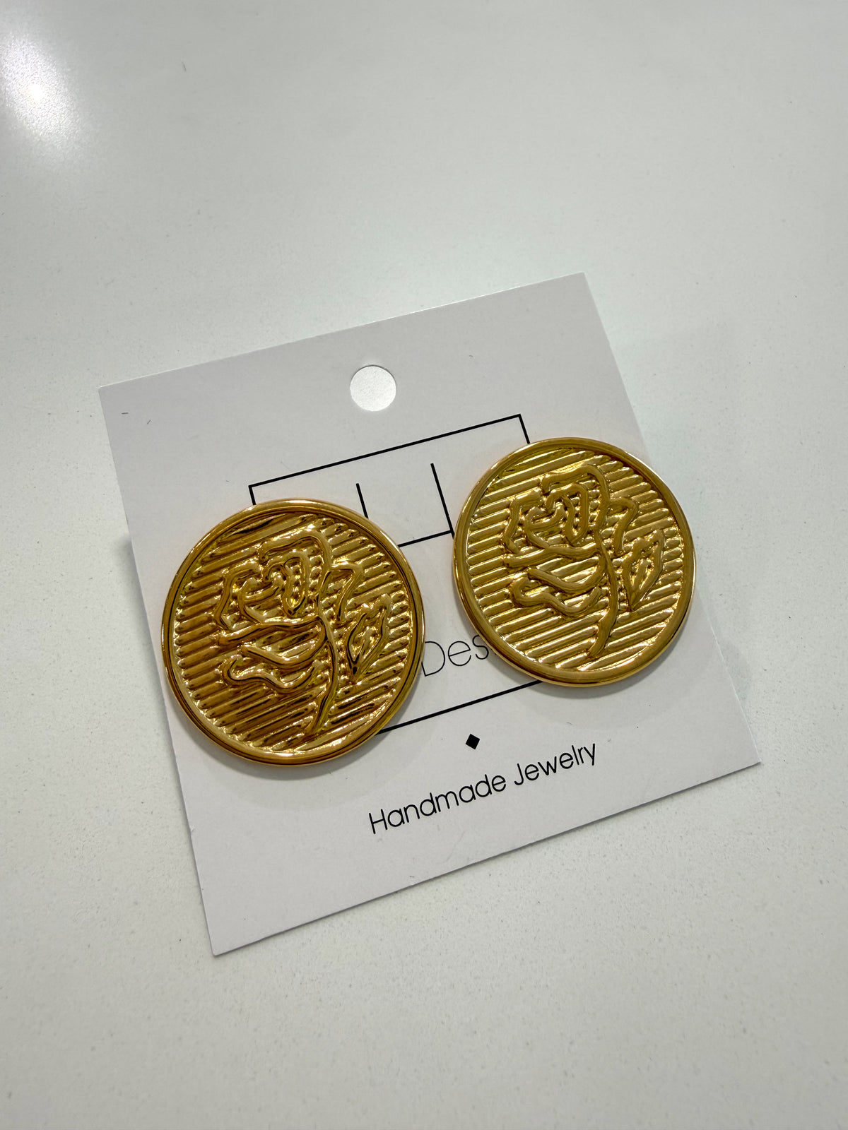 Hart Designs | Golden Rose Earrings