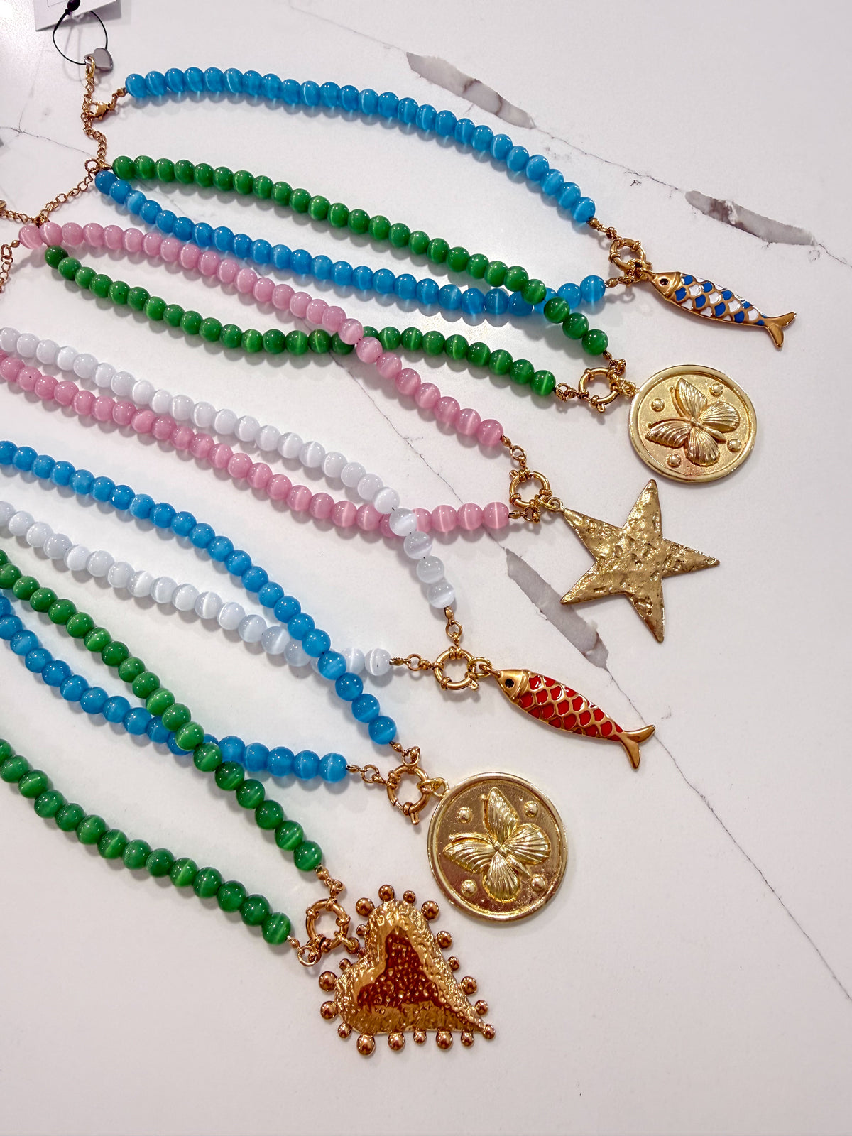 Hart Designs | Assorted Gemstone Charm Necklace