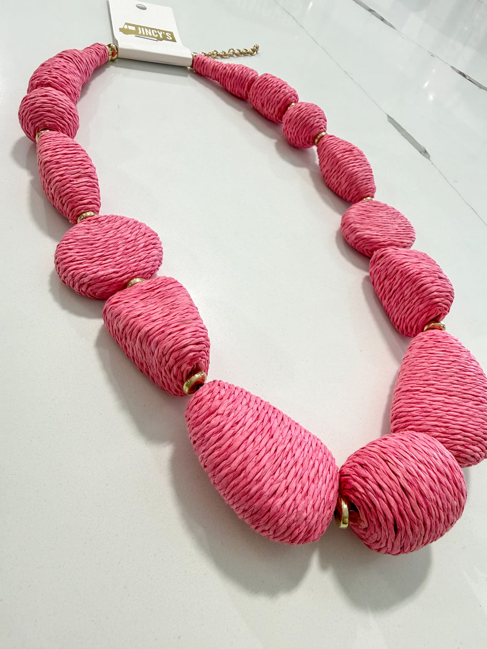 Seabreeze Raffia Necklace
