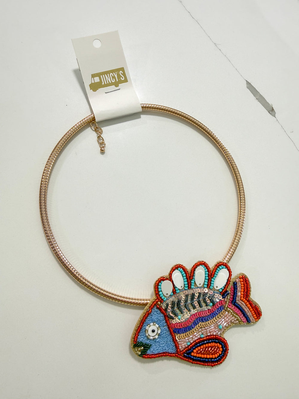 Colorful Fish Collar Necklace