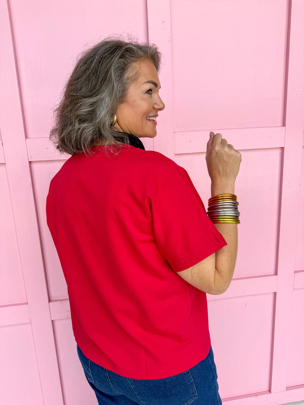 Stewart Simmons | Boxy Chenille Tee - Arkansas®