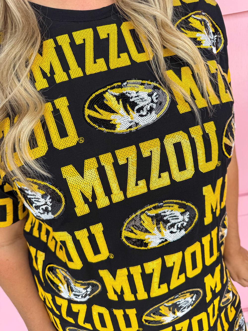 Stewart Simmons | Sequin Repeat T-Shirt Dress - Mizzou®