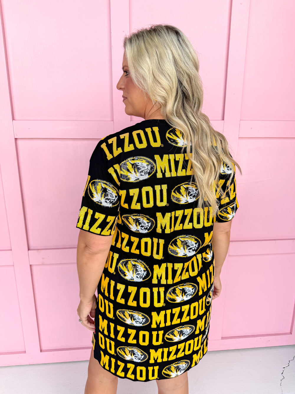 Stewart Simmons | Sequin Repeat T-Shirt Dress - Mizzou®