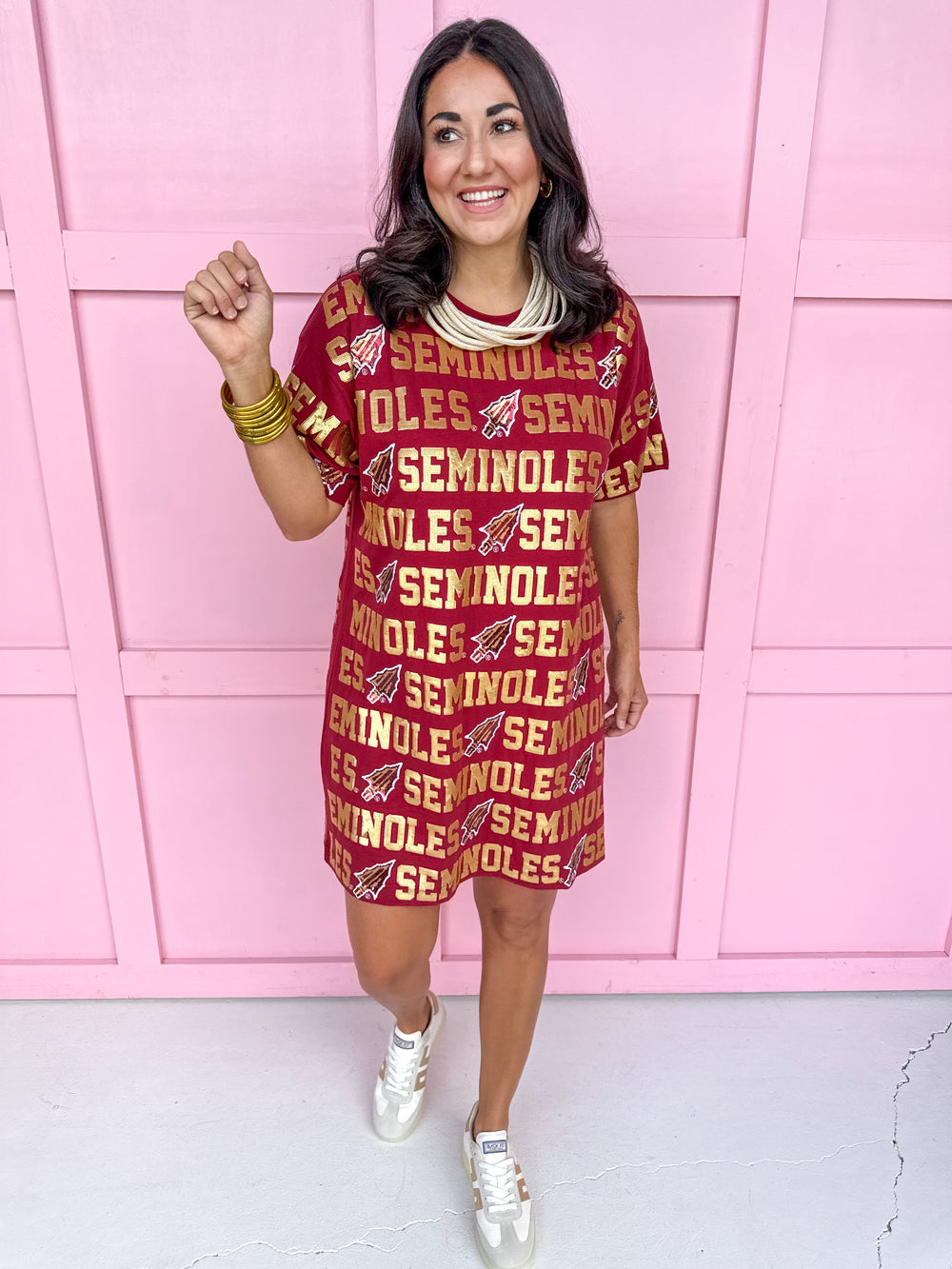 Stewart Simmons | Sequin Repeat T-Shirt Dress - FSU®