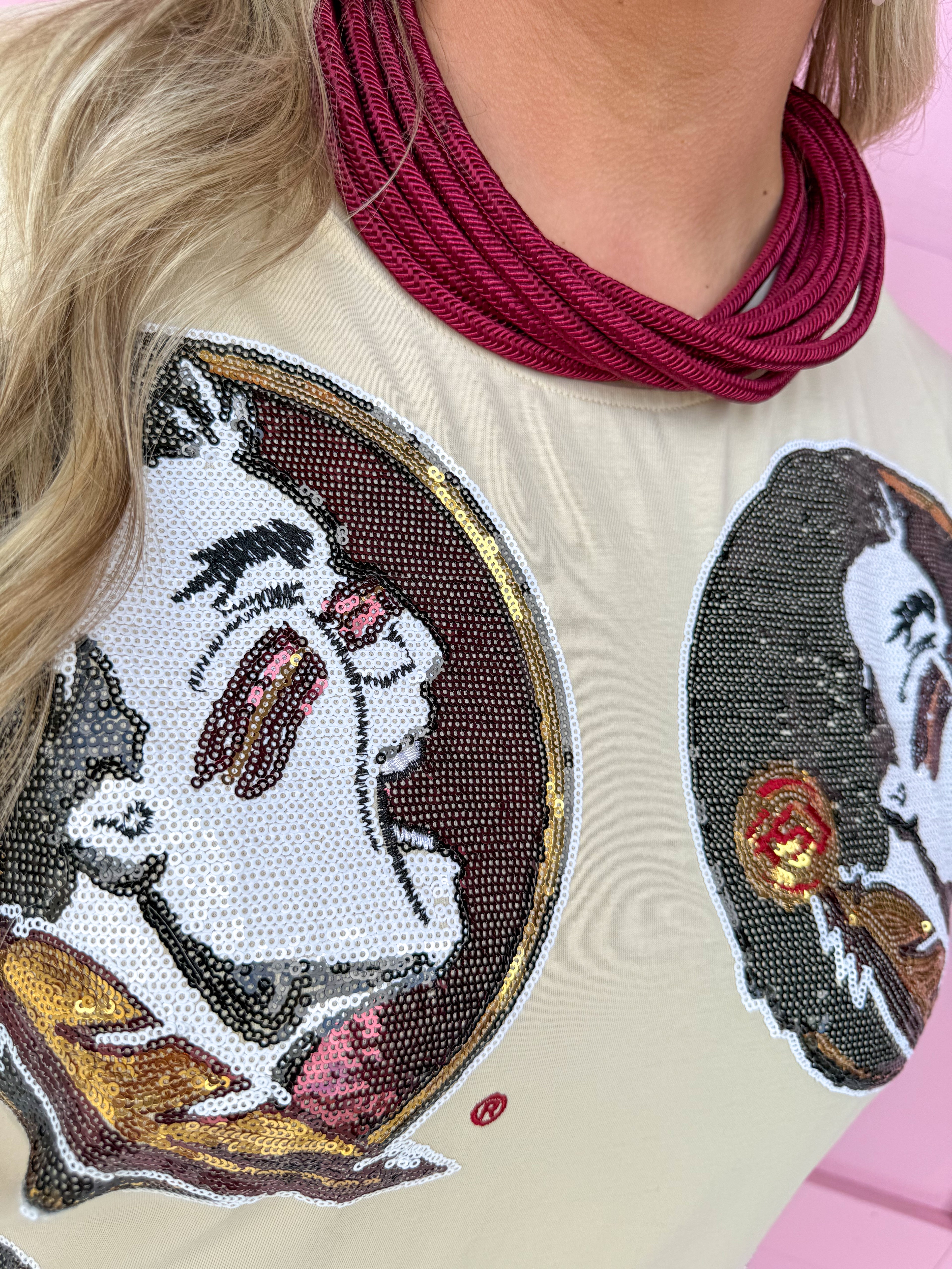 QUEEN OF SPARKLES | FSU® Mascot Midi Tee Dress