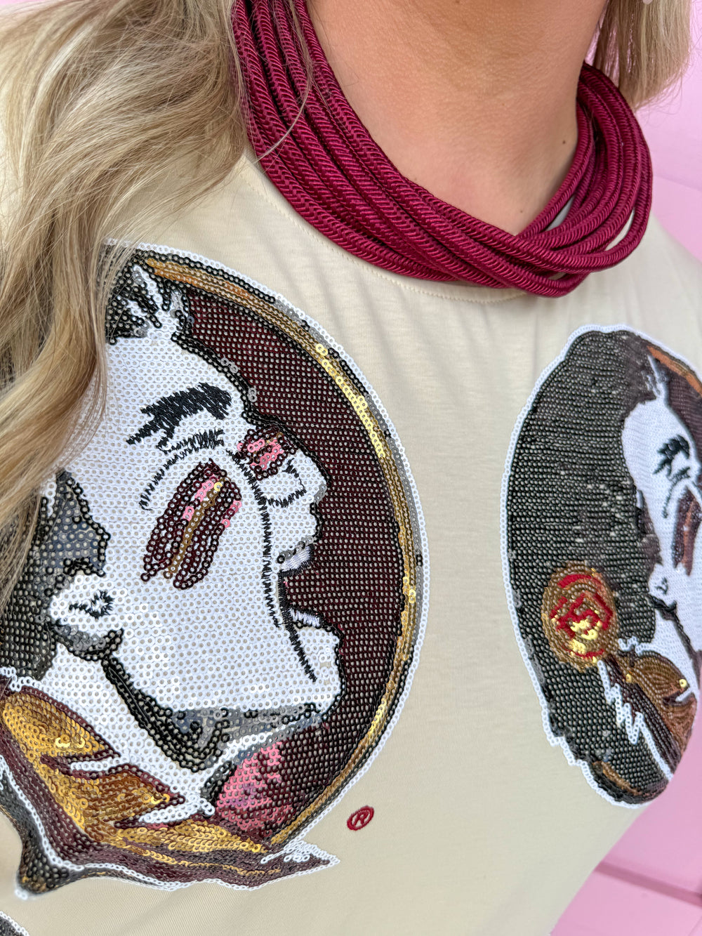 QUEEN OF SPARKLES | FSU® Mascot Midi Tee Dress