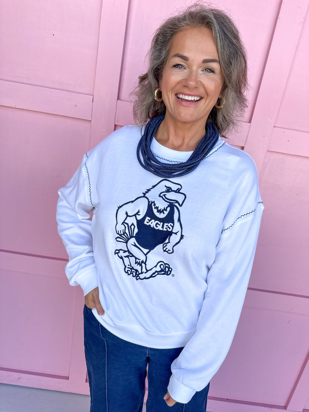 Stewart Simmons |  Embroidered Sweatshirt - GA Southern®