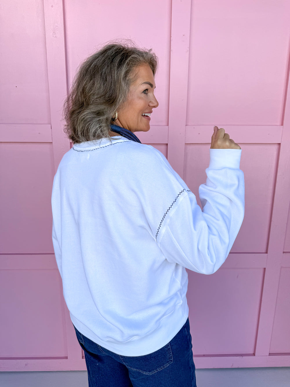 Stewart Simmons |  Embroidered Sweatshirt - GA Southern®