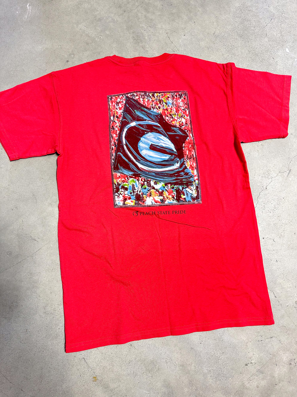 Peach State Pride | Sanford Stadium Flag S/S Tee - Red