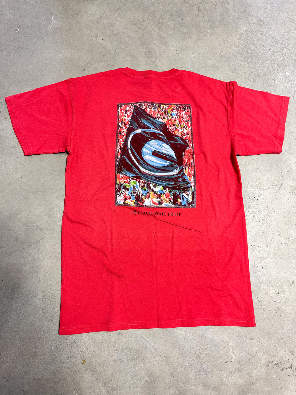 Peach State Pride | Sanford Stadium Flag S/S Tee - Red