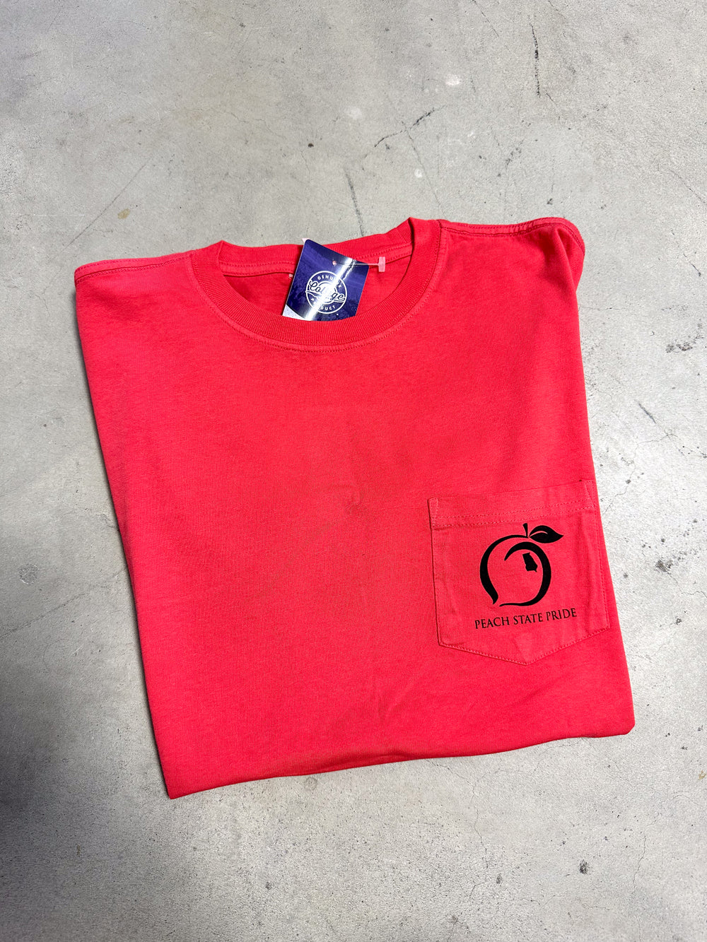 Peach State Pride | Sanford Stadium Flag S/S Tee - Red