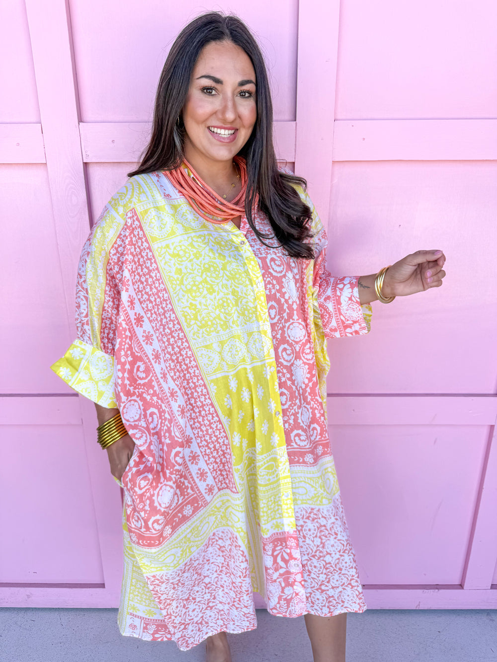 Lemon Pool Punch Coverup Dress