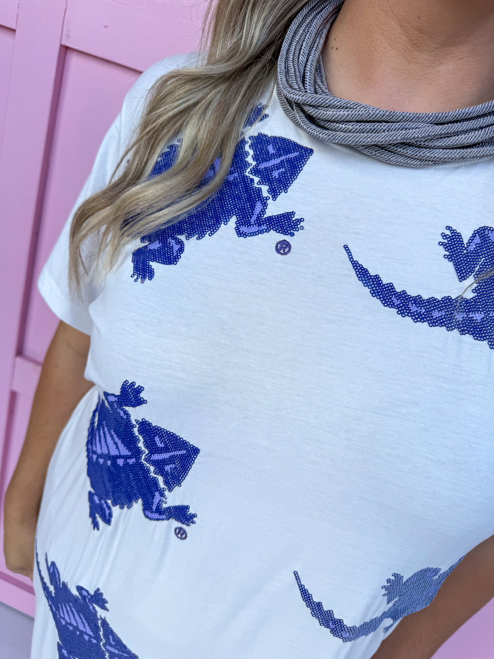 QUEEN OF SPARKLES | TCU® Mascot Midi Tee Dress