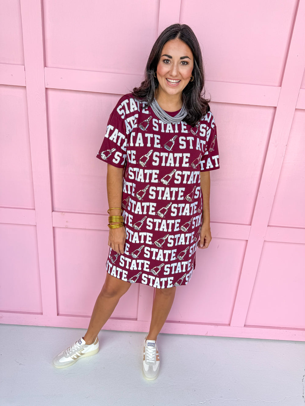 Stewart Simmons | Sequin Repeat T-Shirt Dress - MS State®