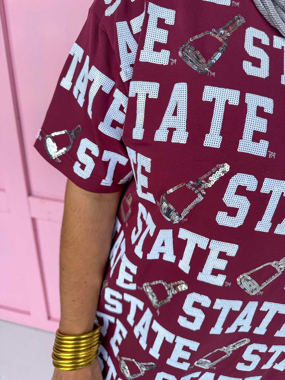 Stewart Simmons | Sequin Repeat T-Shirt Dress - MS State®