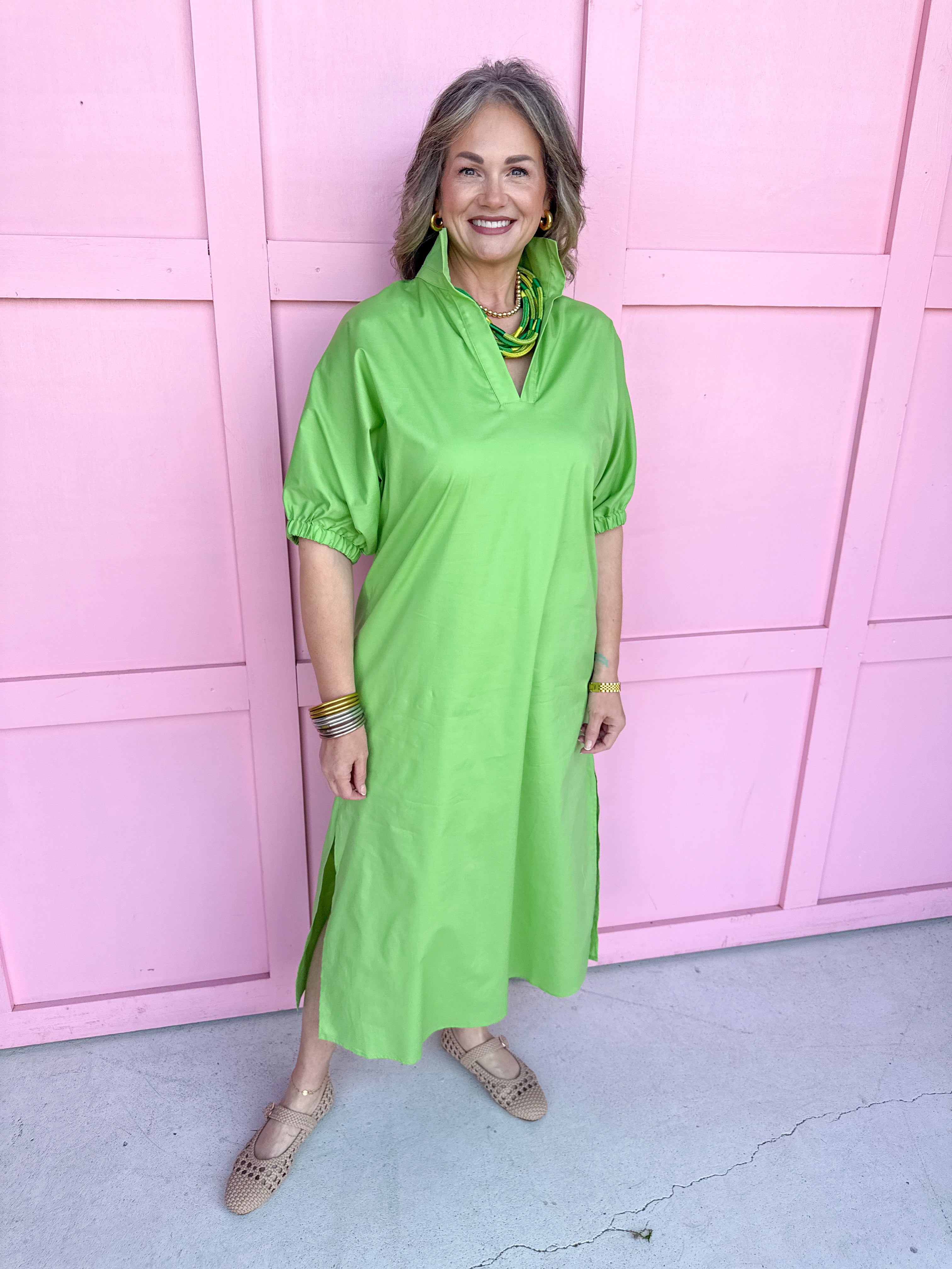 ADRIENNE | Blakely Dress - Green Apple