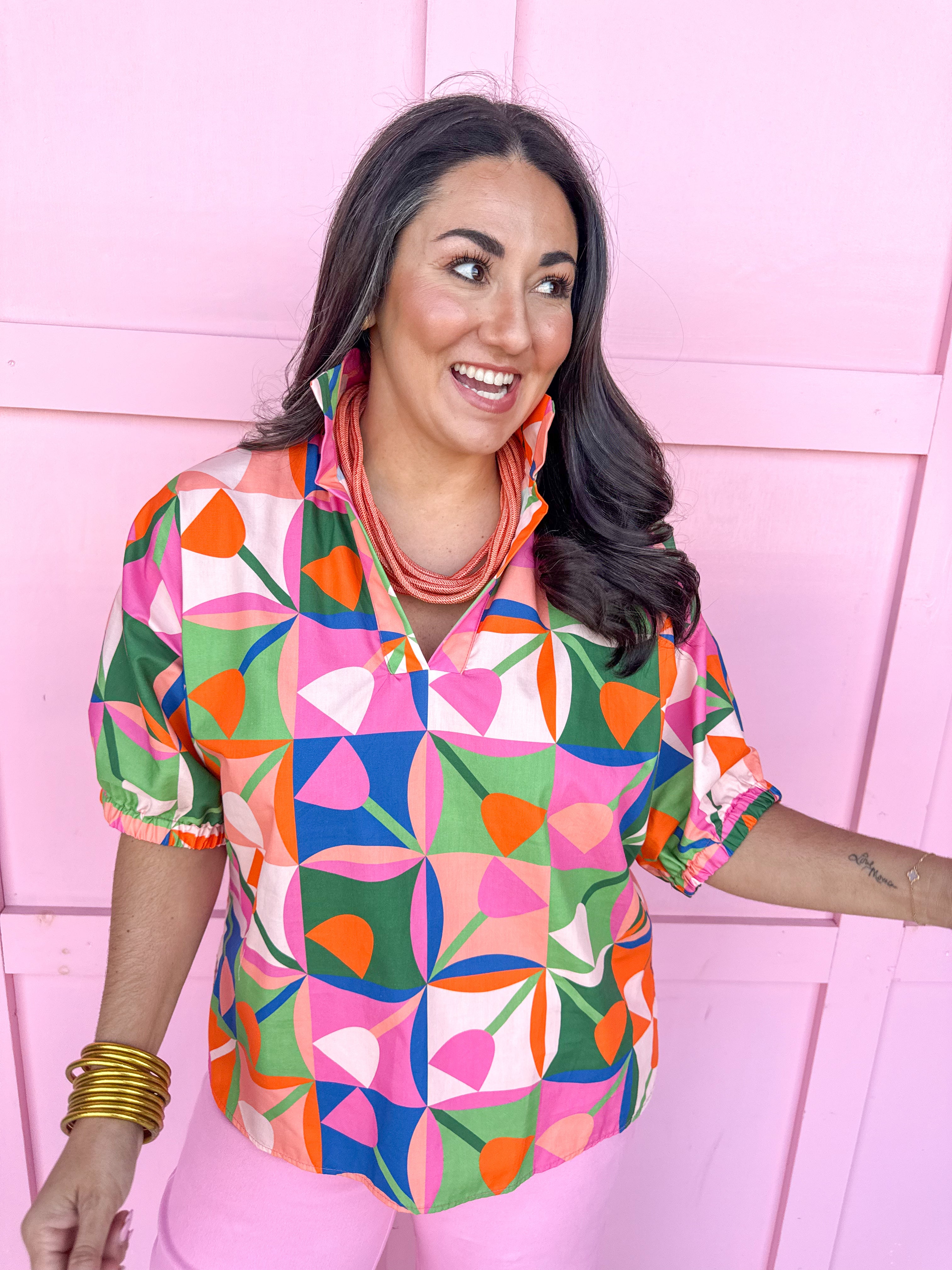 ADRIENNE | Sloan Top - Petal Pop