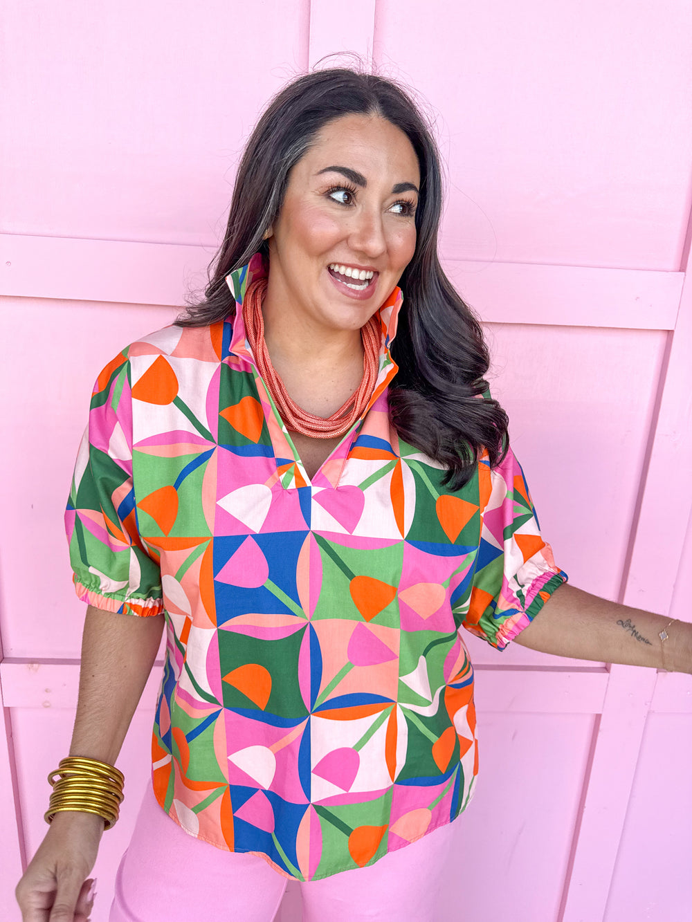 ADRIENNE | Sloan Top - Petal Pop