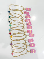 Jincy’s | Megan - 2mm - 18K Gold Bead Cross Bracelet