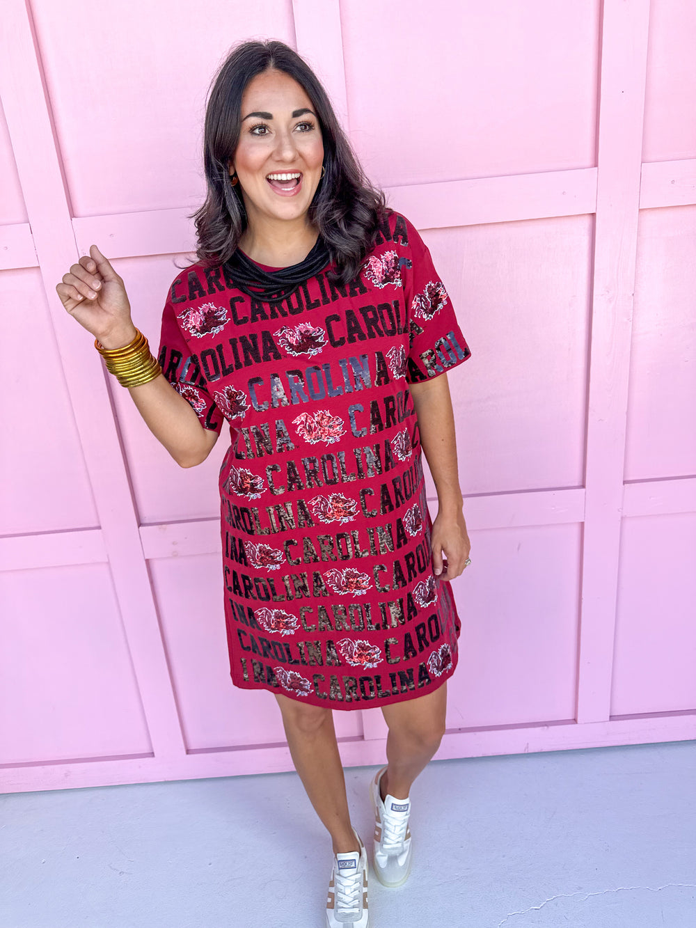 Stewart Simmons | Sequin Repeat T-Shirt Dress - South Carolina®