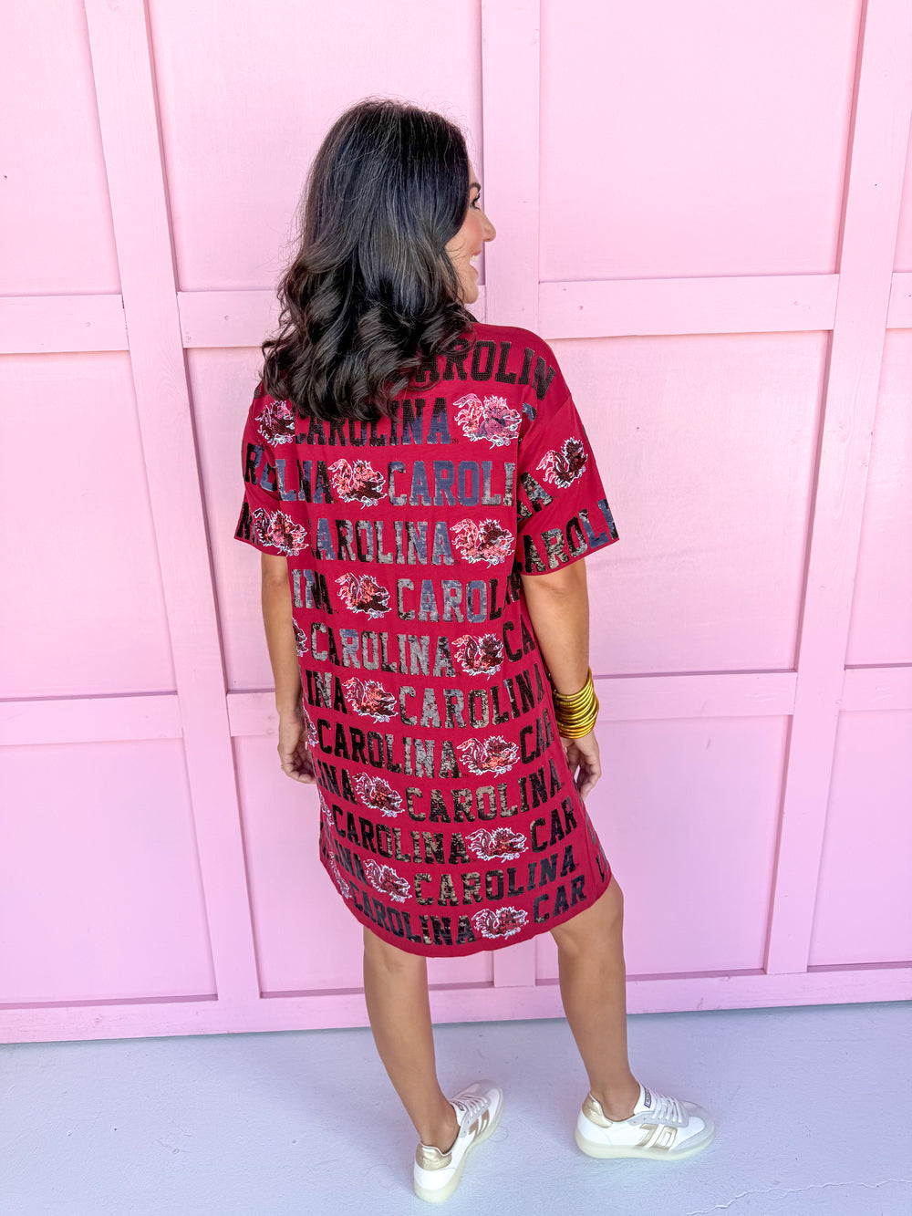 Stewart Simmons | Sequin Repeat T-Shirt Dress - South Carolina®