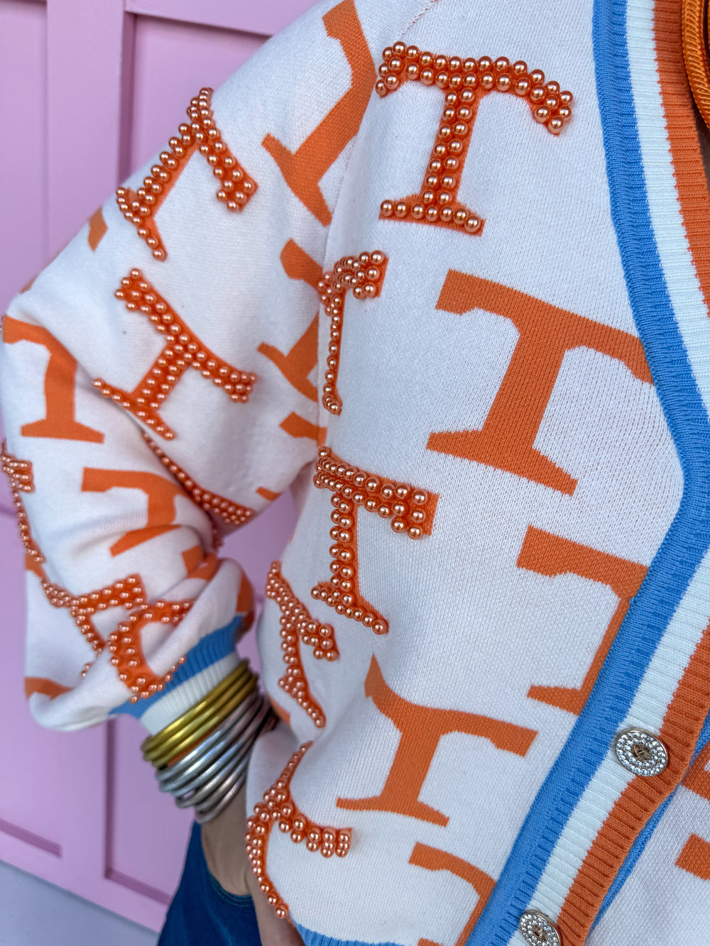 QUEEN OF SPARKLES | Tennessee® Knit Mascot Cardigan