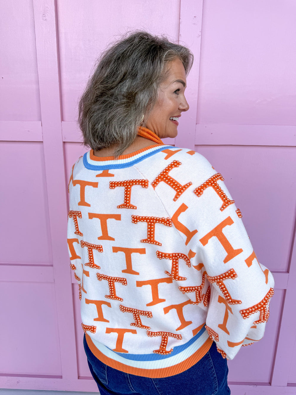 QUEEN OF SPARKLES | Tennessee® Knit Mascot Cardigan