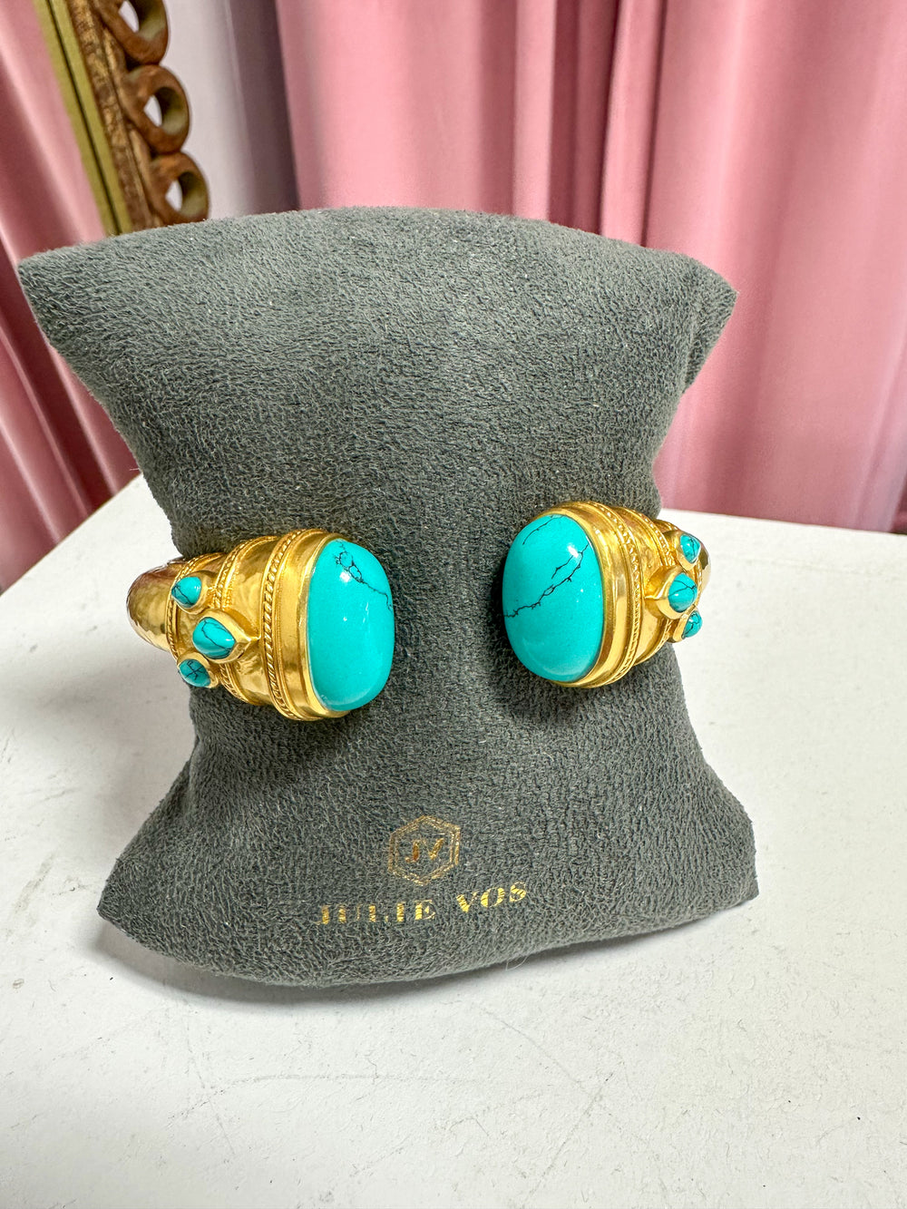JULIE VOS | Cannes Cuff - Turquoise Blue