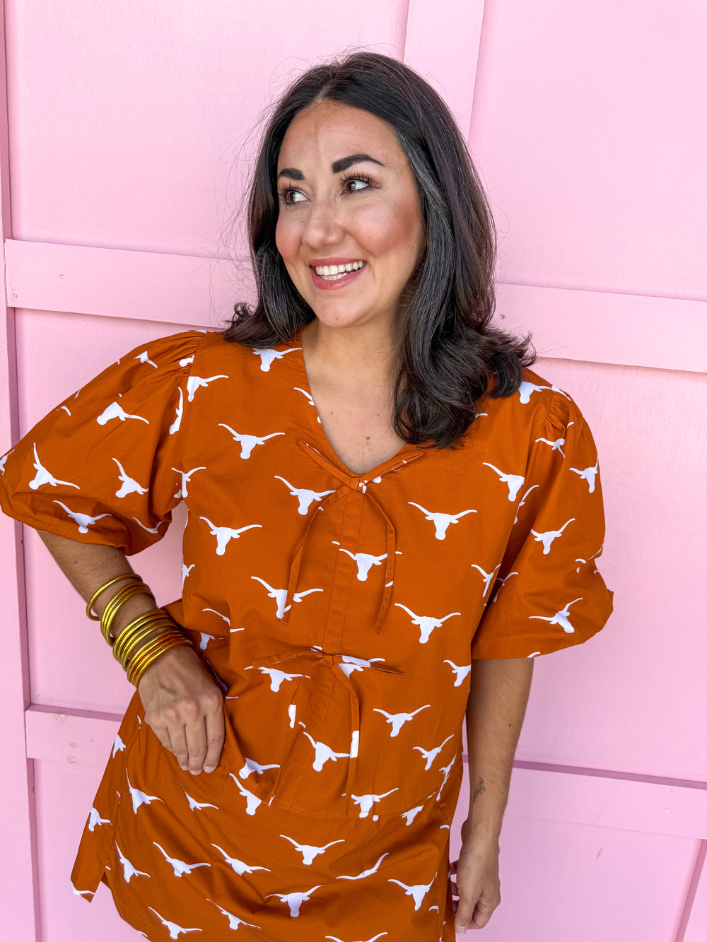 Stewart Simmons | Poplin Puff Sleeve Top - Texas®