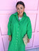 Jincy's Women's Boutique Adrienne Regan Midi Maxi Dress Green Stripe