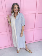 Adrienne | Blakely Dress - Almond/Brown