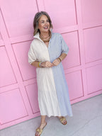 Adrienne | Blakely Dress - Almond/Brown