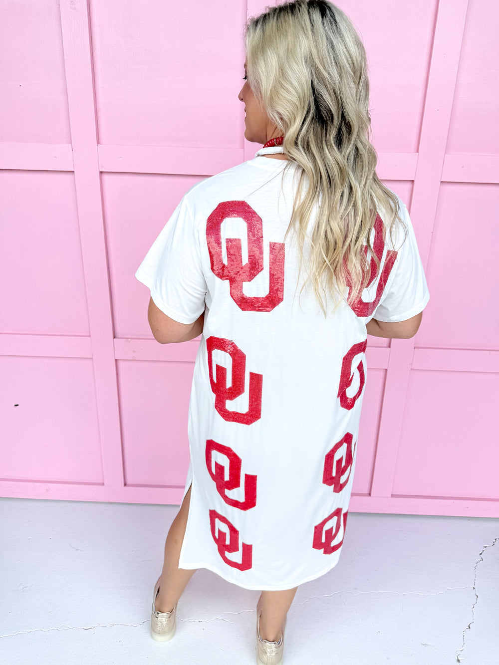 QUEEN OF SPARKLES | Oklahoma® Mascot Midi Tee Dress